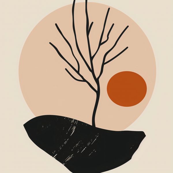 Plakat 90x90cm Nagie Drzewo zdjęcie 1