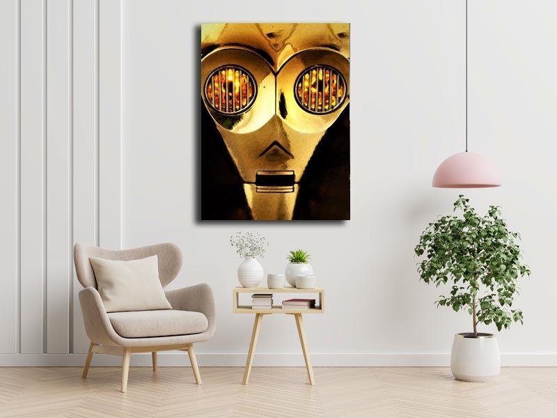 Face It! Star Wars Gwiezdne Wojny - C-3PO - obraz na płótnie 90x120 cm zdjęcie 2