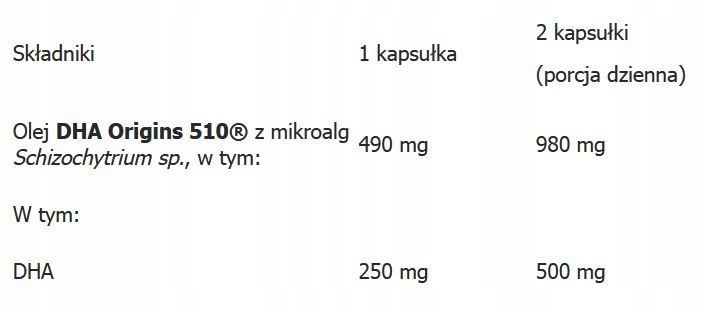Aliness Vegan Omega 3 DHA 250 mg ZDROWE TŁUSZCZE WIDZENIE PRACA MÓZGU 60kap zdjęcie 9