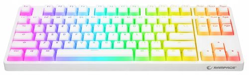 Klawiatura Rampage TKL GHOST Huano Red Switch biała na Arena.pl