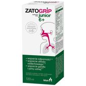 Zatogrip Junior Czarny Bez Pelargonia Afrykańska Wspiera Odpornosć 120 ml