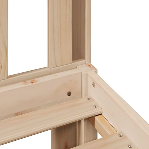 Łóżko z regałem, bez materaca, 135x190 cm, drewno sosnowe na Arena.pl