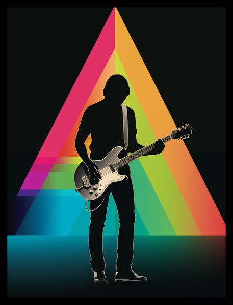 Plakat 30x40cm Pryzmat przez Gitarę zdjęcie 2