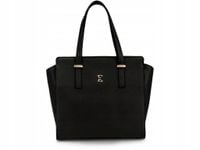 TOREBKA DAMSKA ESORIA CZARNA SKÓRZANA 36X26X10 CM ELEGANCKA
