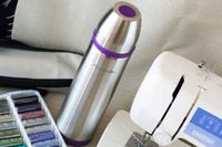 KUBEK TERMICZNY TERMOS STALOWY 100% SCZELNY pojemny bidon KAMILLE 1l