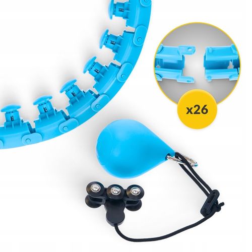 HULA HOP ODCHUDZAJĄCE Z OBCIĄŻENIEM OBCIĄŻNIKIEM SMART Z WYPUSTKAMI HULAHOP na Arena.pl