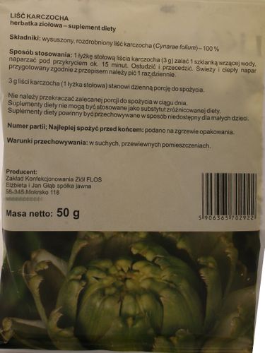 Liść karczocha - Flos - 50g na Arena.pl