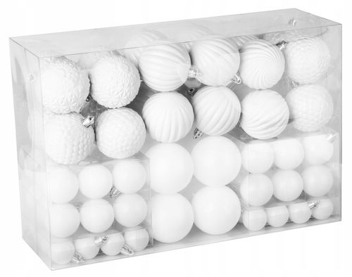 BOMBKI CHOINKOWE nietłukące ZESTAW 100szt piękny zestaw ŚWIĘTA na Arena.pl