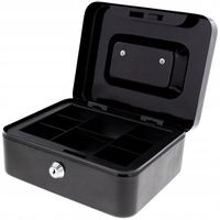 MOCNA METALOWA KASETKA NA PIENIĄDZE KLUCZ SEJF