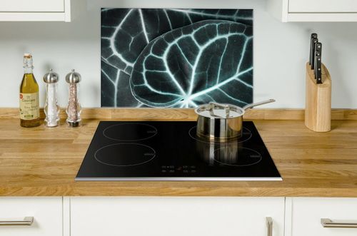 SZKLANA DESKA NA KUCHENKĘ 80x52 009B LIŚCIE na Arena.pl