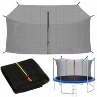 SIATKA DO TRAMPOLINY WEWNĘTRZNA MOCNA OCHRONNA na 6 SŁUPKÓW 244-252cm 8FT
