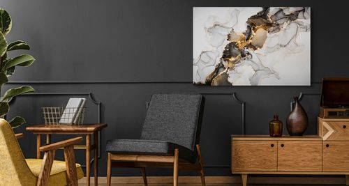 Obraz Do Sypialni Wzór MARMURU Abstrakcja Styl Glamour 30cm x 20cm na Arena.pl