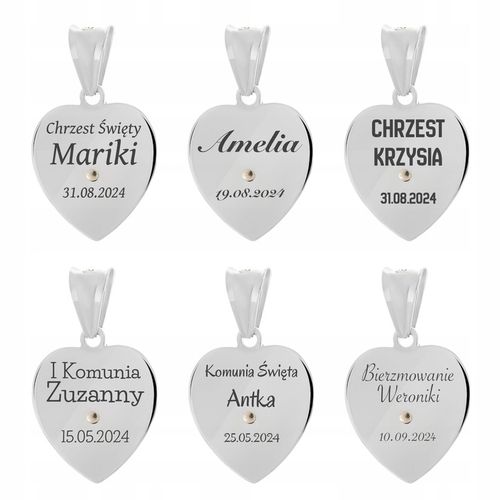 Srebrny medalik pr. 925 Matka Boska Częstochowska Grawer Prezent na Chrzest na Arena.pl