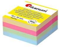 notes samoprzylepny pastel kostka 76x76 mm titanum