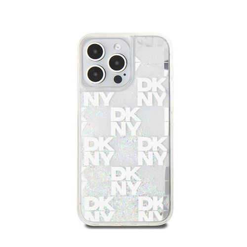 DKNY Liquid Glitter Multilogo - Etui iPhone 15 Pro Max (biały) na Arena.pl