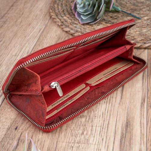 zestaw prezentowy dla niej portfel damski skórzany t-08-rd i etui t-51-rd na Arena.pl