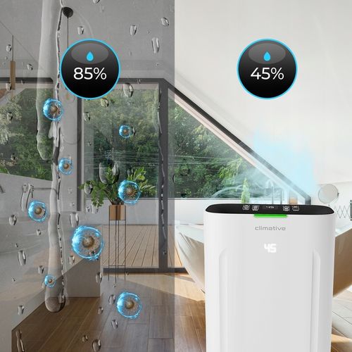 Osuszacz powietrza 20l oczyszczacz 2w1 Silent UV ION WiFi HEPA do 50m² na Arena.pl