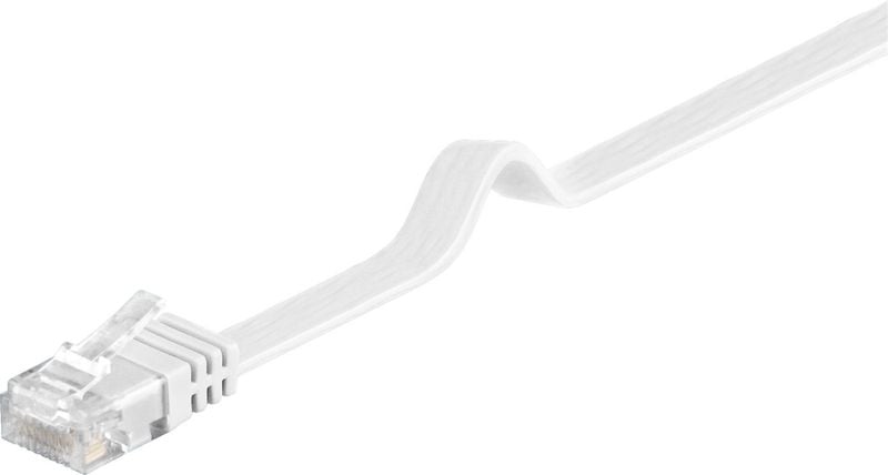 MicroConnect U/UTP CAT6 3M White Flat zdjęcie 1