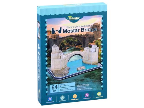 Puzzle 3D Stary Most Mostar 64 Ele. na Arena.pl