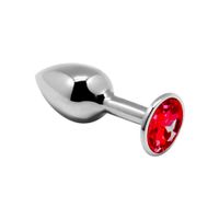 mini metal butt plug m red