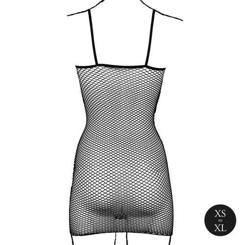 short dress with fishnet structure and spaghetti straps na Arena.pl