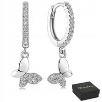 KOLCZYKI SREBRNE PRÓBA 925 WISZĄCE SREBRO KOŁA Angielskie Zapiecie Damskie