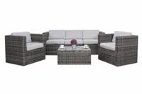 MEBLE OGRODOWE MODUŁOWE TECHNORATTAN MALAGA JASNA