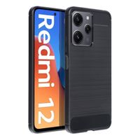 Futerał CARBON do XIAOMI Redmi 12 4G / Redmi 12 5G czarny