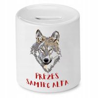 Dla Prezesa Skarbonka Prezes Samiec Alfa Z Nadrukiem Ze Zdjęciem