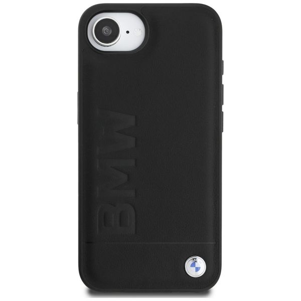 Etui BMW Leather Hot Stamp do iPhone 16e czarny zdjęcie 3