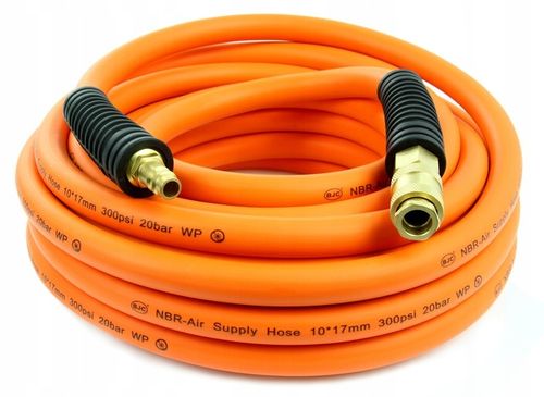 PRZEWÓD ZAKUWANY PNEUMATYCZNY DO KOMPRESORA WĄŻ CIŚNIENIOWY NBR 10x17mm 10m na Arena.pl