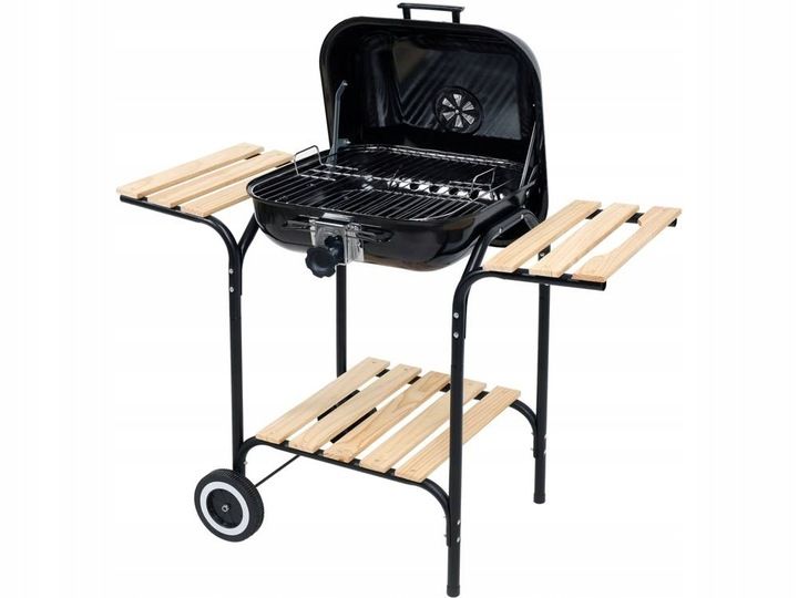 GRILL WĘGLOWY REGULACJA RUSZTU 45X40CM zdjęcie 15