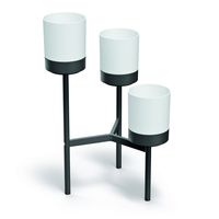 Kwietnik metalowy stelaż H 80,5cm 3 donice Biały loft