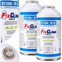 2x GAZ DO NABIJANIA KLIMATYZACJI AUT R134A FIX KLIMY CZYNNIK CHŁODNICZY