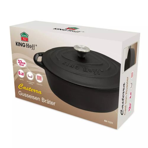 brytfanna żeliwna 33cm 6,2l kinghoff kh-1531 na Arena.pl