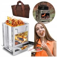 Mała kuchenka kempingowa rakietowa piecyk turystyczny trekkingowa grill