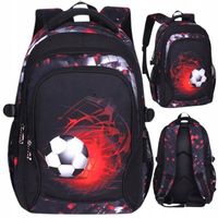 PLECAK SZKOLNY TORNISTER PIŁKA NOŻNA FOOTBALL DLA CHŁOPCA WIELOKOMOROWY