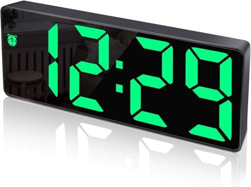 Budzik cyfrowy zielony wyświetlacz LED USB na Arena.pl