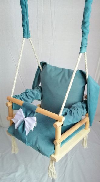 Huśtawka 3w1 dzieci TURKUS dom ogród prezent pokój zdjęcie 2