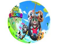 Opłatek na tort Gadający Kot