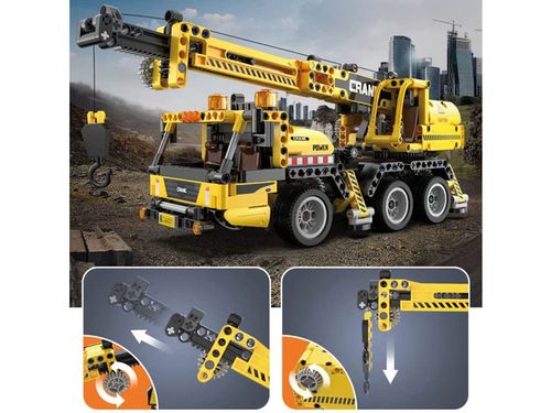 DŹWIG Z RUCHOMYMI ELEMENTAMI KLOCKI na Arena.pl