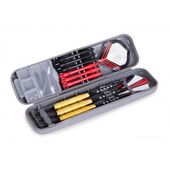 ZESTAW 3 RZUTEK DO DARTA BRASS 17G METALOWE LOTKI Z ETUI