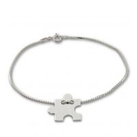 SREBRNA BRANSOLETKA CELEBRYTKA PUZZEL PRÓBA SREBRA 925 GRAWER GRATIS