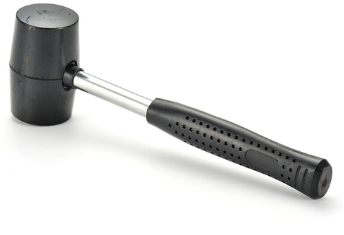 Młotek gumowy brukarski bezodrzutowy blacharski trwały solidny ABS czarny na Arena.pl