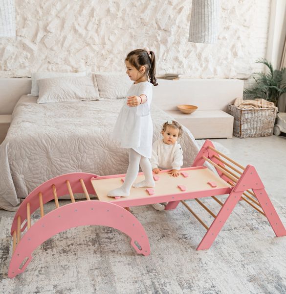 domowy plac zabaw Moon Max różowy zdjęcie 3