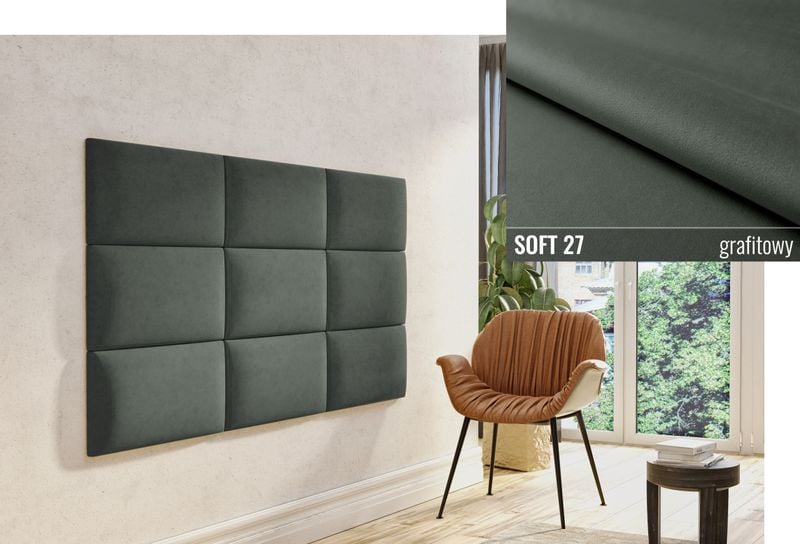 60 X 30 PANELE ŚCIENNE TAPICEROWANE WEZGŁOWIE SOFT zdjęcie 3