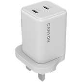 canyon ładowarka sieciowa cu65acc gan 65w 2xpd 1xqc uk biała