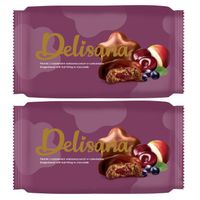 Delisana Pierniki gwiazdki w czekoladzie 200g x 2 sztuk