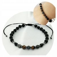 Męska Bransoletka Kamieni Naturalnych SIŁA OCHRONA STABILNOŚĆ na Prezent