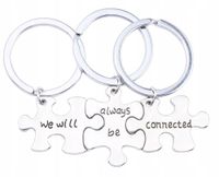 Breloczki Dla Przyjaciół Puzzle Przyjaciółki Trzy Sztuki 3x Komplet Zestaw